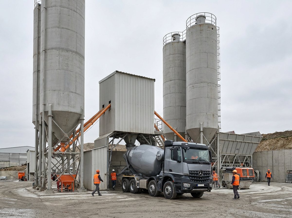 Nur Beton hazır beton üretim tesisi ve mikser